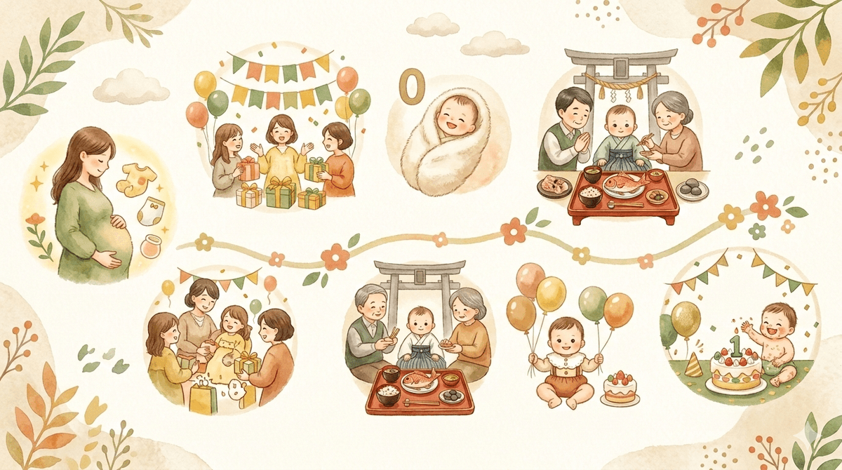 性別発表の前後で知っておきたい行事とタイミング｜妊娠〜1歳のお祝いをジェンダーリビール目線で整理