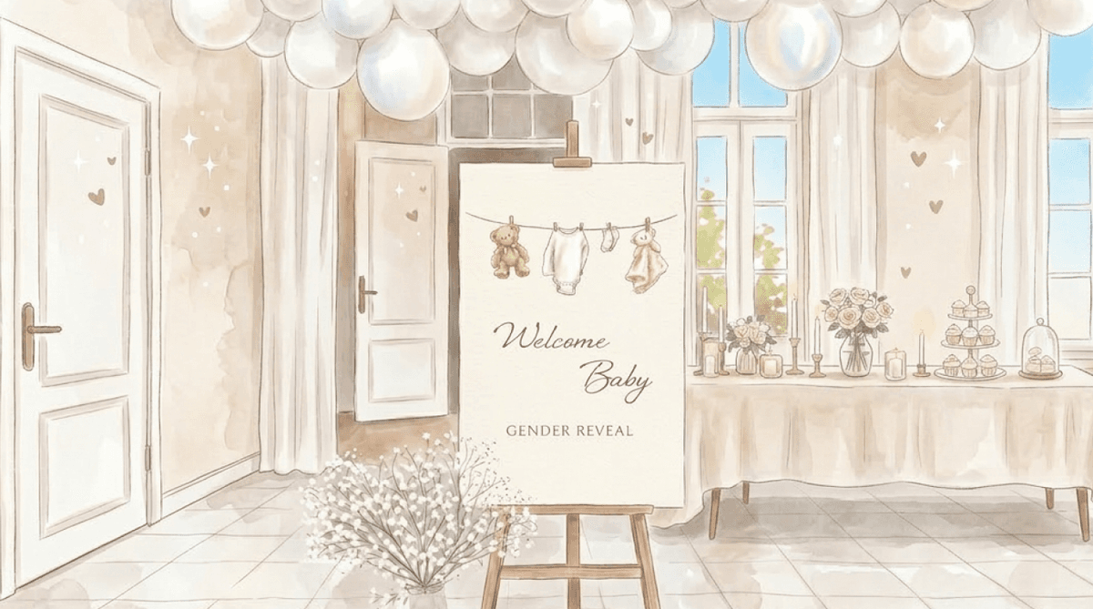 ジェンダーリビールのデコレーションアイデア｜会場を華やかにする方法