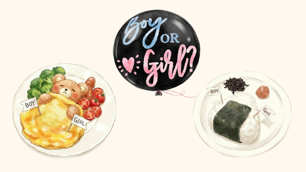 バルーンでジェンダーリビール。風船や紙吹雪で発表