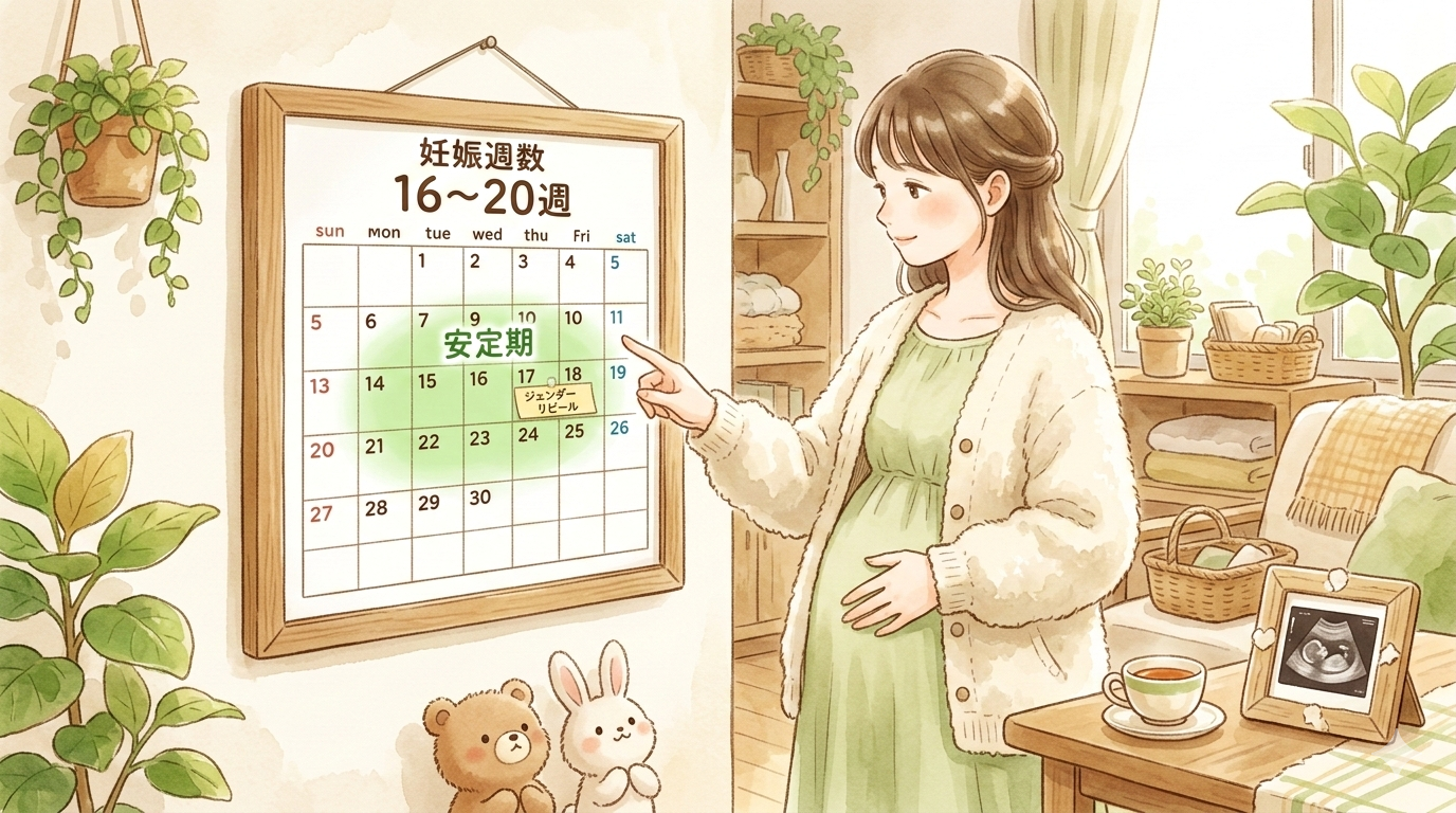 ジェンダーリビールは妊娠何ヶ月でやる？安定期の目安と注意点