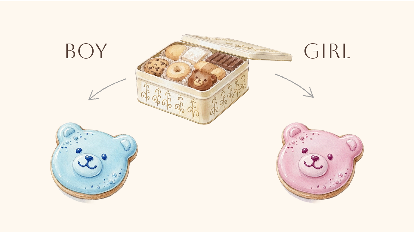 クッキー缶でジェンダーリビール