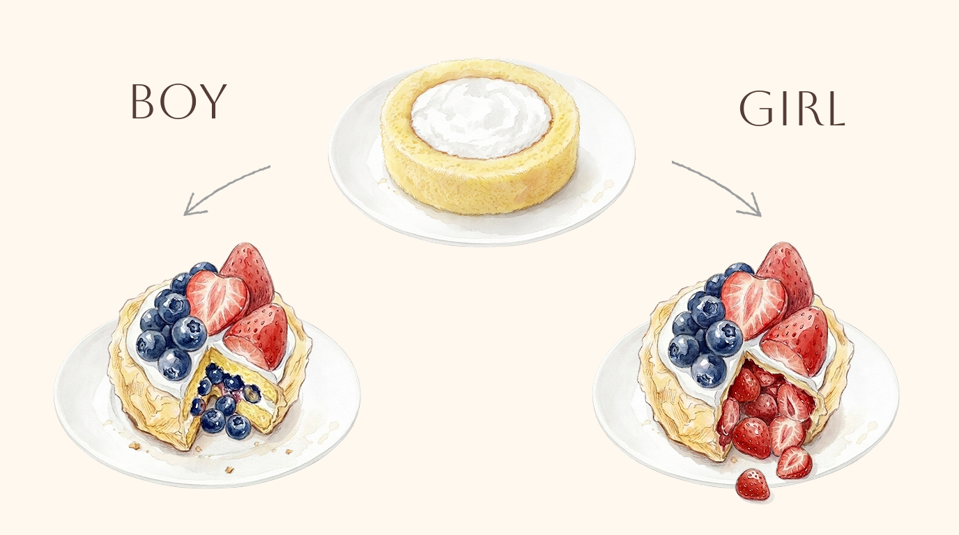 コンビニスイーツで簡単ジェンダーリビール