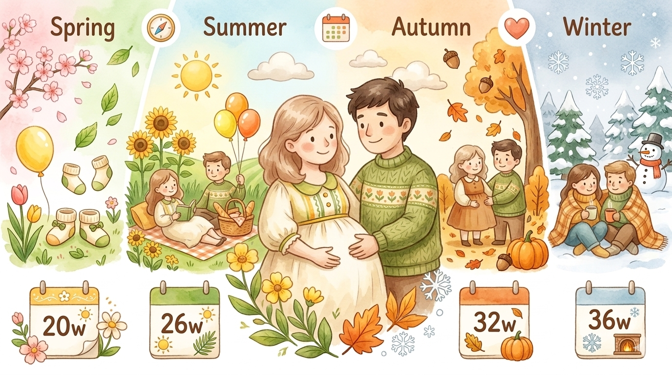 ジェンダーリビールに最適な時期は？妊娠週数・季節の選び方