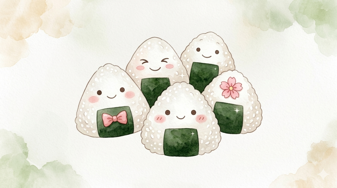 ジェンダーリビールおにぎりの見た目をそろえた握り方イメージ