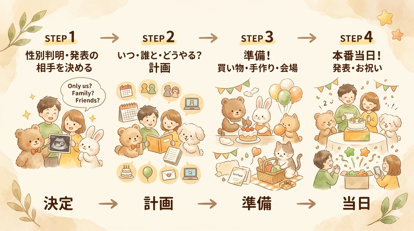 ジェンダーリビールってどうやる？初めてでもできる流れを解説