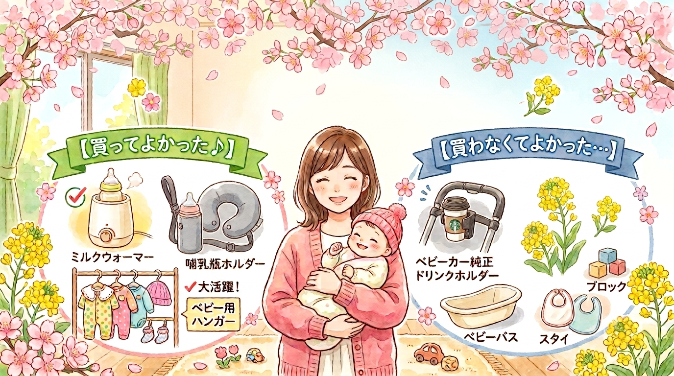 【3月生まれ】買ってよかった・買わなくてよかったベビーグッズ正直レビュー