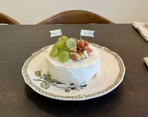 ジェンダーリビールケーキ作りに用意した材料と道具