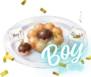 ジェンダーリビールドーナッツLINEスタンプ Boy