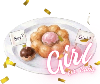 ジェンダーリビールドーナッツLINEスタンプ Girl